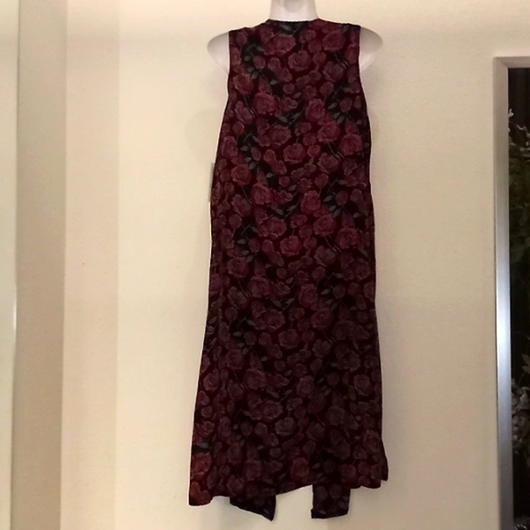 LulaRoe Joy Floral Print  Duster Vest - Picture 8 of 12